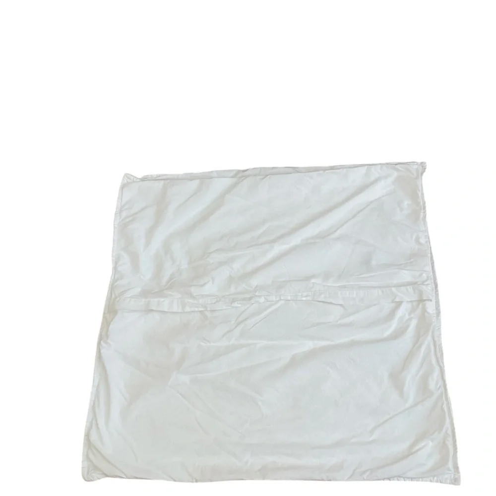 West Elm set of 3 white textured euro sham covers